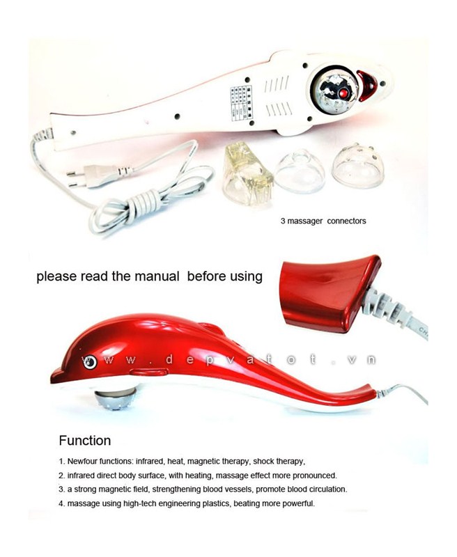 may massage hong ngoai ca heo dolphin infrared massage