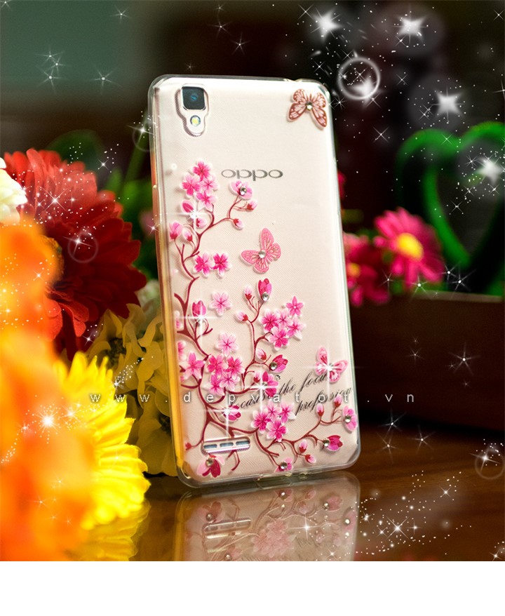 op lung oppo f1 a35 deo hinh hoa