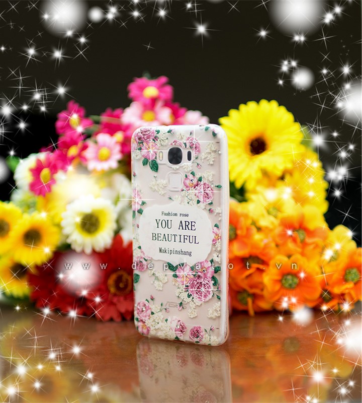 op lung zenfone 3 max 55 deo hinh hoa