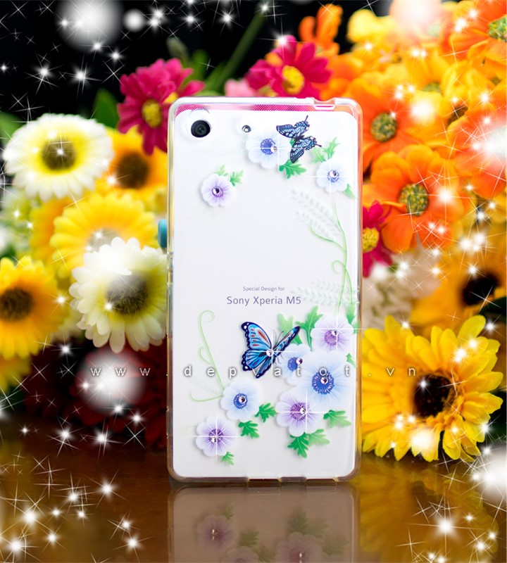 op lung sony m5 aqua deo hinh hoa