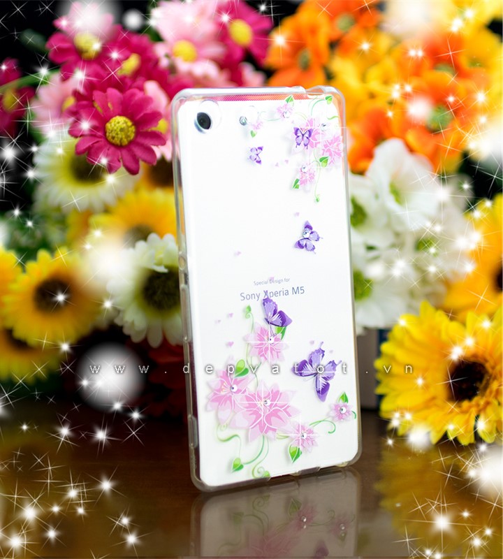 op lung sony m5 aqua deo hinh hoa