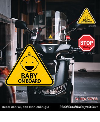 sticker dan xe baby on board