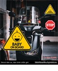 Sticker dan xe Baby on Board